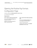 BBCG.04.05.D365.2.PDF: Configuring the Cash and Bank Management within Dynamics 365 for Operations (Second Edition) - Module 5: Configuring Positive Pay (Digital)