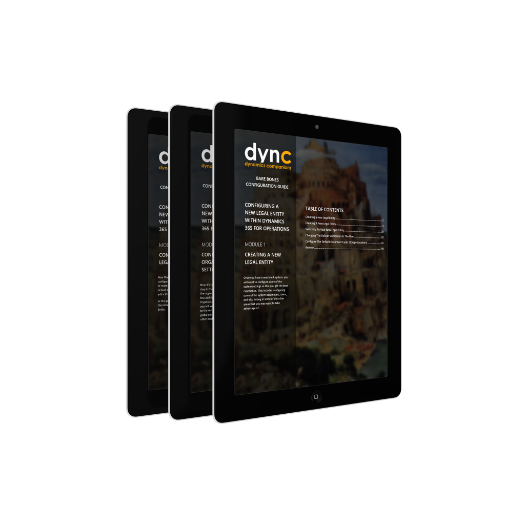 BBCG.02.D365.1.PDF: Configuring an Organization within Dynamics 365 fo ...