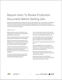 TIP.002.AX2012.1.PDF: Require Users To Review Production Documents Before Starting Jobs within Dynamics AX 2012 (Digital)