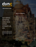WG.14.AX2012.1.GUIDE.PRINT: Self Service Reporting Using Excel and PowerView within Dynamics AX 2012 (Print)